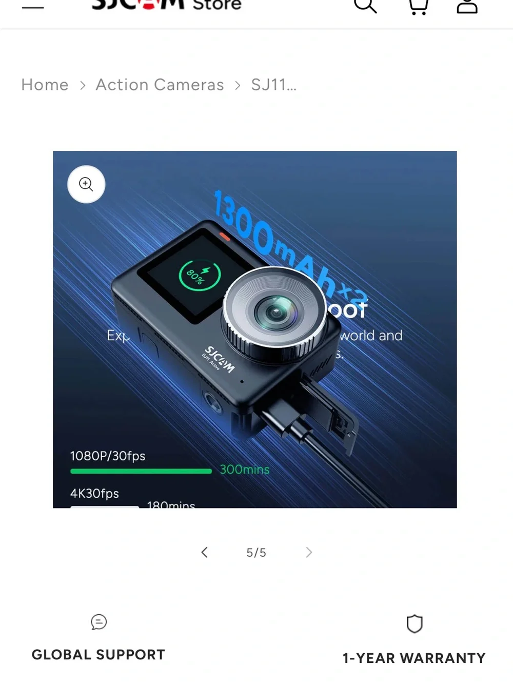 SJ11 Active Action Camera